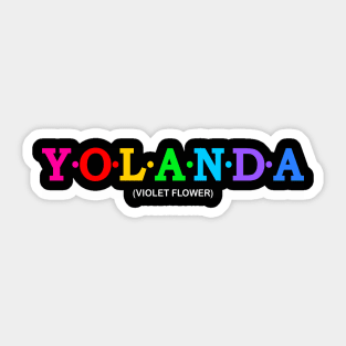 Yolanda - Violet Flower Sticker